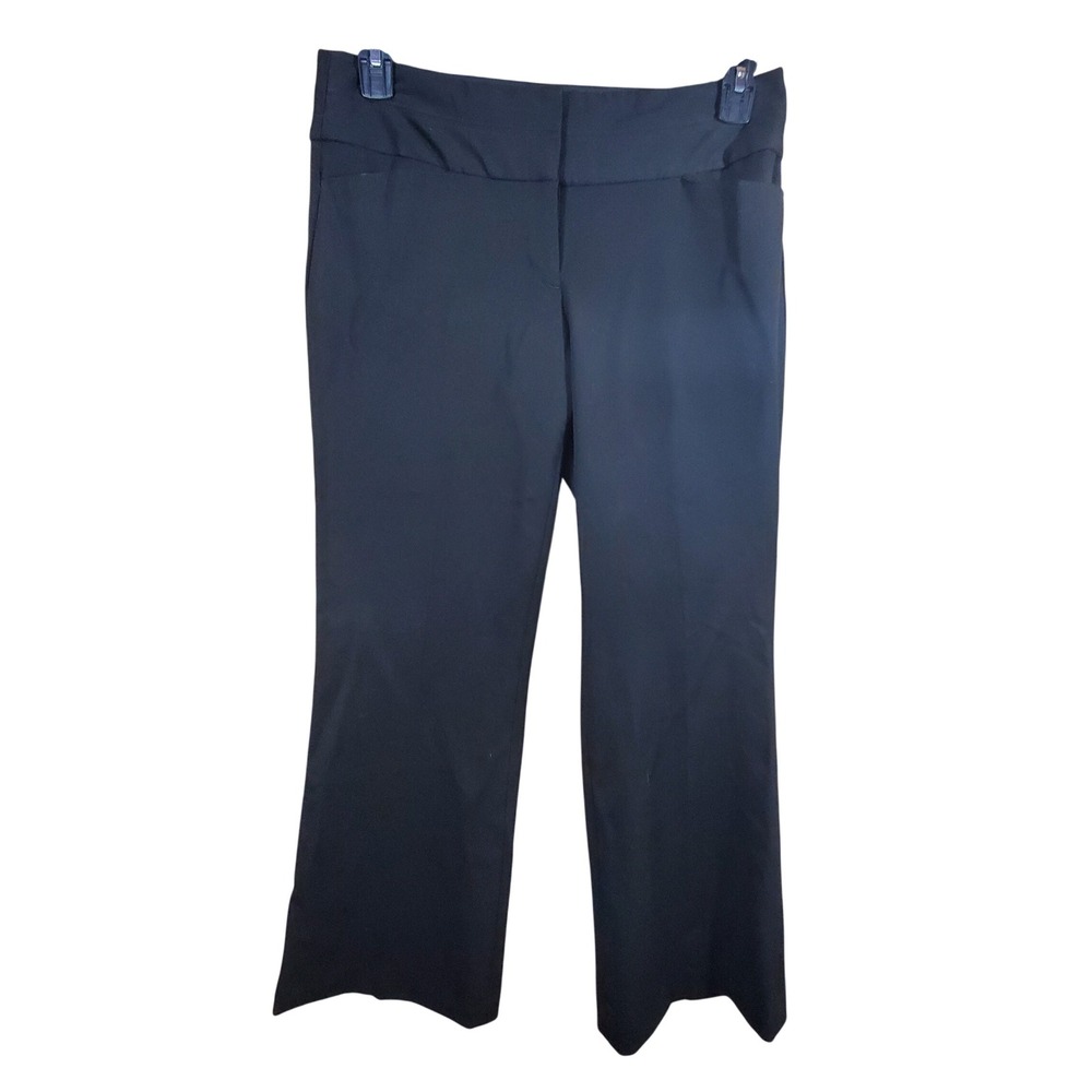Express Editor Black Dress Pants Mid Rise Flare Trousers Size 6S